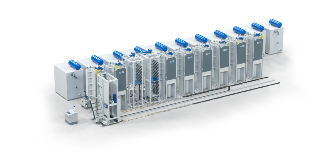 Lamination Line numbered